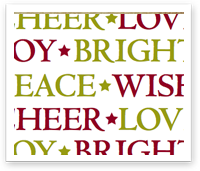 Peace, Wish, Cheer, Love